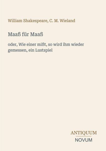Produktbild: Maa&szlig; f&uuml;r Maa&szlig;