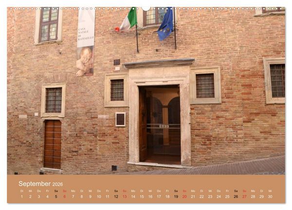 Produktbild: Urbino - Ein Spaziergang durch die Renaissance-Stadt in den Marken (Wandkalender 2026 DIN A2 quer), CALVENDO Monatskalender