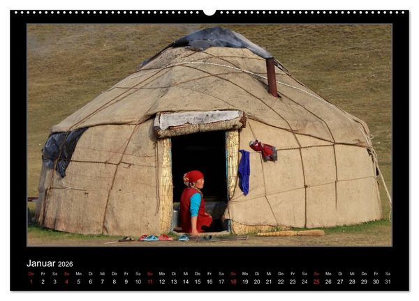 Produktbild: Unbekanntes Kirgistan (Wandkalender 2026 DIN A2 quer), CALVENDO Monatskalender