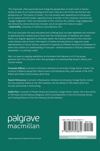 Produktbild: The Body in Pain in Irish Literature and Culture