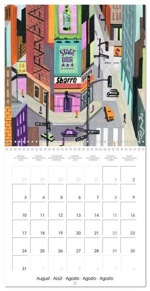 Produktbild: NEW YORK, d'hier &agrave; aujourd'hui (Calendrier mural carr&eacute; 2026 30x30 cm) Calendrier double avec une page pour vos prises de notes