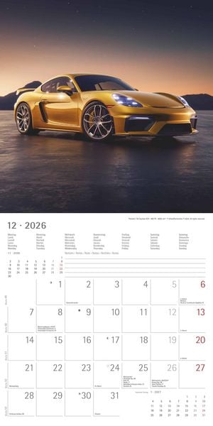 Produktbild: High Speed 2026 - Broschürenkalender 30x30 cm (30x60 geöffnet) - Kalender mit Platz für Notizen - Bildkalender - Wandplaner - Technikkalender