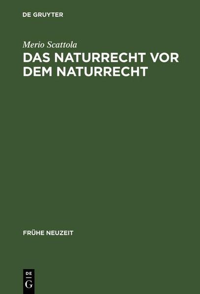 Produktbild: Das Naturrecht vor dem Naturrecht
