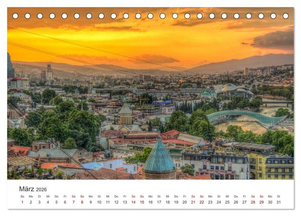 Produktbild: Georgien - Ein ph&auml;nomenales Naturparadies. (Tischkalender 2026 DIN A5 quer), CALVENDO Monatskalender