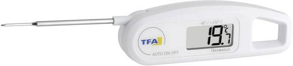 TFA Dostmann 30.1047 Küchen-Thermometer Abschaltautomatik gemäß HACCP und EN 13485, Strahlwassergeschützt IP65 Soßen, Pa