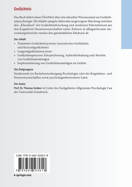 Produktbild: Ged&auml;chtnis