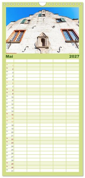 Produktbild: Familienplaner 2027 - Bedburg Alt-Kaster mit 5 Spalten (Wandkalender, 21 x 45 cm) CALVENDO