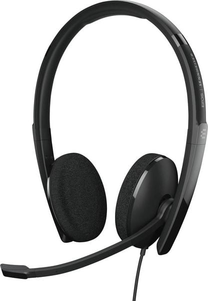 Produktbild: EPOS On Ear Headset kabelgebunden Stereo Schwarz Noise Cancelling Lautst&auml;rkeregelung, Mikrofon-Stummschaltung Telefon