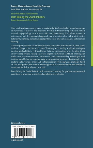 Produktbild: Data Mining for Social Robotics
