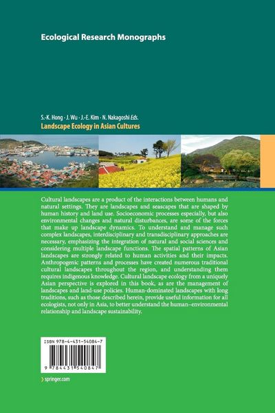 Produktbild: Landscape Ecology in Asian Cultures