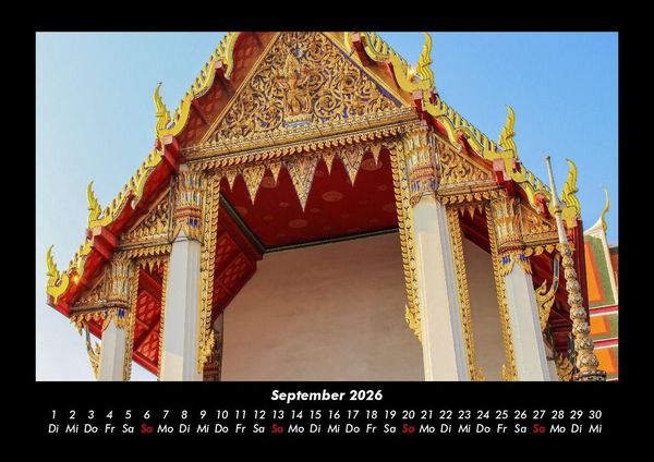 Produktbild: Tempel 2026 Fotokalender DIN A3