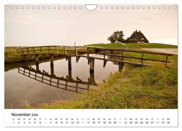 Produktbild: Hallig Hooge - zwischen Himmel und Erde (Wandkalender 2026 DIN A4 quer), CALVENDO Monatskalender