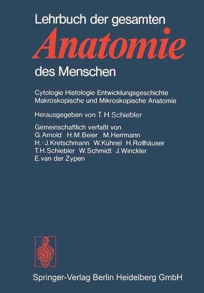 Produktbild: Lehrbuch der gesamten Anatomie des Menschen