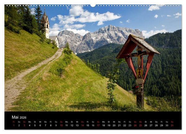 Produktbild: Ladinien - Wo S&uuml;dtirol am sch&ouml;nsten ist (Wandkalender 2026 DIN A2 quer), CALVENDO Monatskalender