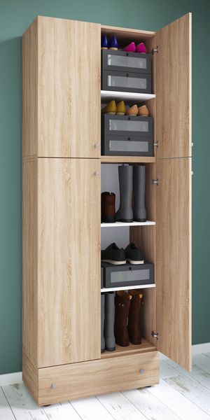 Produktbild: XXL Schuhschrank Kleiderschrank Schrank Lona 5f S