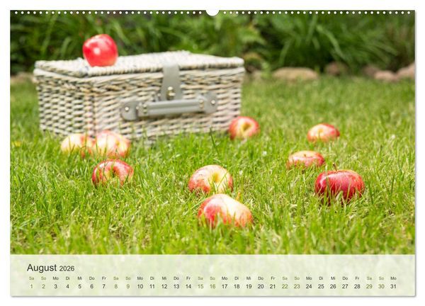 Produktbild: ApfelZEIT - Nat&uuml;rlich k&ouml;stlich (Wandkalender 2026 DIN A2 quer), CALVENDO Monatskalender