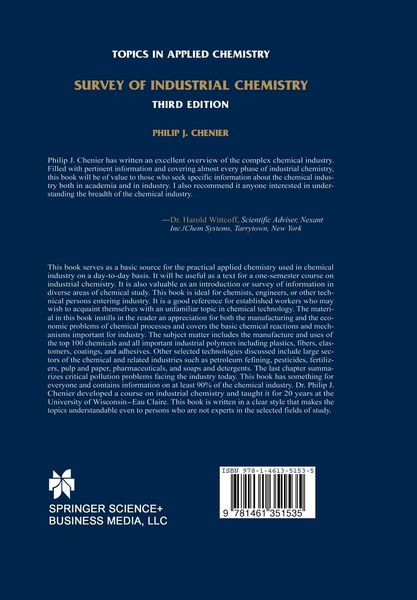 Produktbild: Survey of Industrial Chemistry