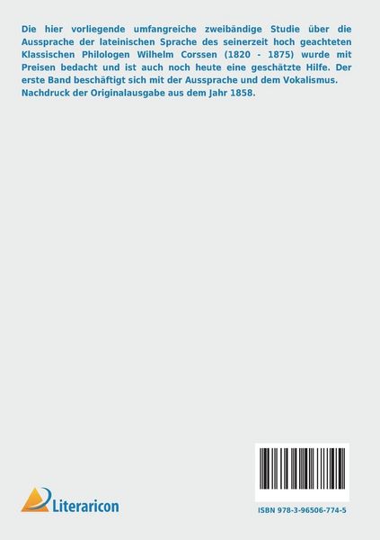 Produktbild: &Uuml;ber Aussprache, Vokalismus und Betonung der lateinischen Sprache