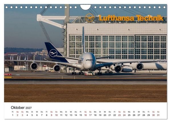 Produktbild: Airbus A380 - K&ouml;nig der L&uuml;fte (Wandkalender 2027 DIN A4 quer), CALVENDO Monatskalender