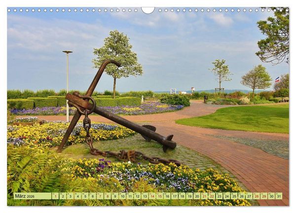 Produktbild: Eckernf&ouml;rde. Eichh&ouml;rnchen im Wappen - das Meer vor der T&uuml;r (Wandkalender 2026 DIN A3 quer), CALVENDO Monatskalender