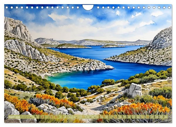 Produktbild: Urlaubsparadies Kroatien (Wandkalender 2026 DIN A4 quer), CALVENDO Monatskalender