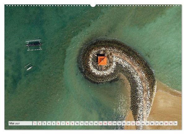 Produktbild: Indonesien von oben - spektakul&auml;re Landschaften aus der Vogelperspektive (hochwertiger Premium Wandkalender 2027 DIN A2 quer), Kunstdruck in Hochglanz