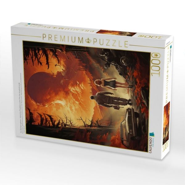 Produktbild: CALVENDO Puzzle F&uuml;rs &Uuml;berleben geboren - historisches Filmplakat zu einem Film, der nie gedreht wurde | 1000 Teile Lege-Gr&ouml;&szlig;e 64x48cm Foto-Puzzle f&uuml;r