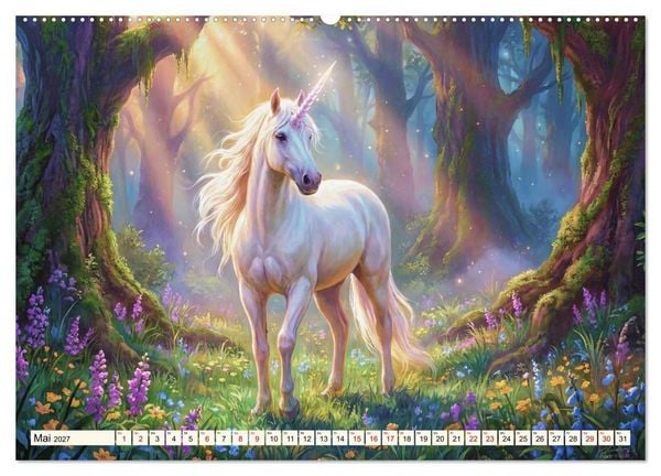 Produktbild: Gesch&ouml;pfe der Legenden - Eine Reise durch die Welt mystischer Wesen (hochwertiger Premium Wandkalender 2027 DIN A2 quer), Kunstdruck in Hochglanz