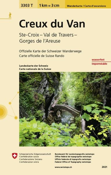Produktbild: 3303T Creux du Van Wanderkarte