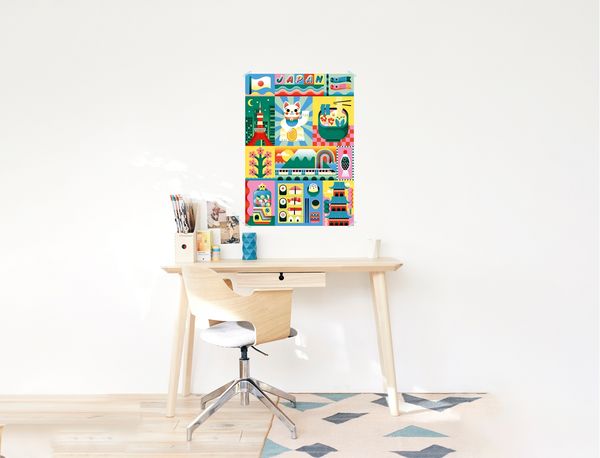 Produktbild: Mosaikposter Japan