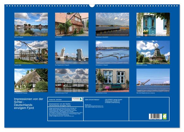 Produktbild: Impressionen von der Schlei - Deutschlands einzigem Fjord (Wandkalender 2026 DIN A2 quer), CALVENDO Monatskalender