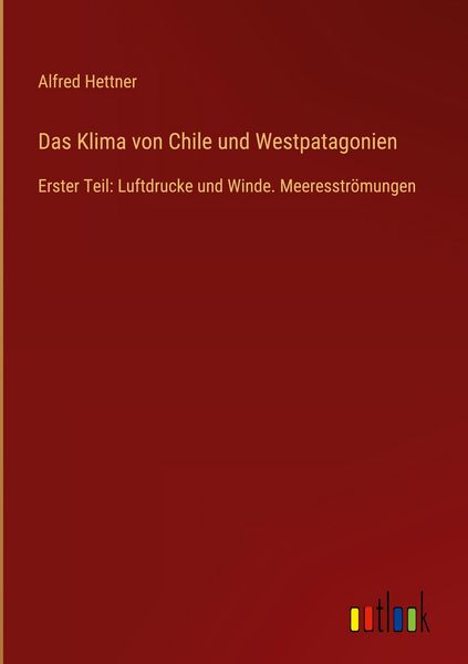 Produktbild: Das Klima von Chile und Westpatagonien