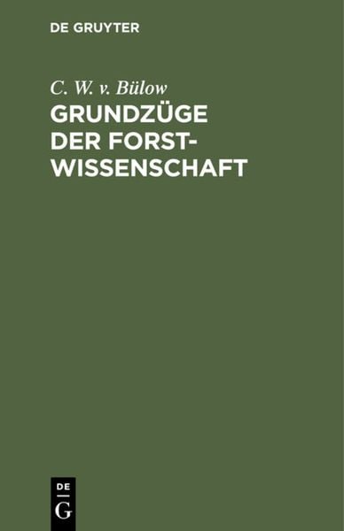 Produktbild: Grundz&uuml;ge der Forstwissenschaft