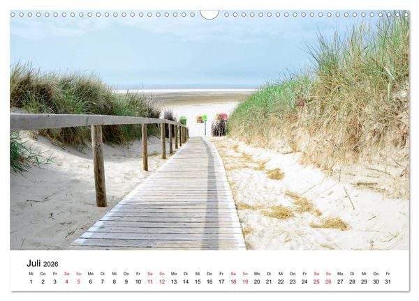 Produktbild: Langeoog - Sommer, Sonne, Strand (Wandkalender 2026 DIN A3 quer), CALVENDO Monatskalender