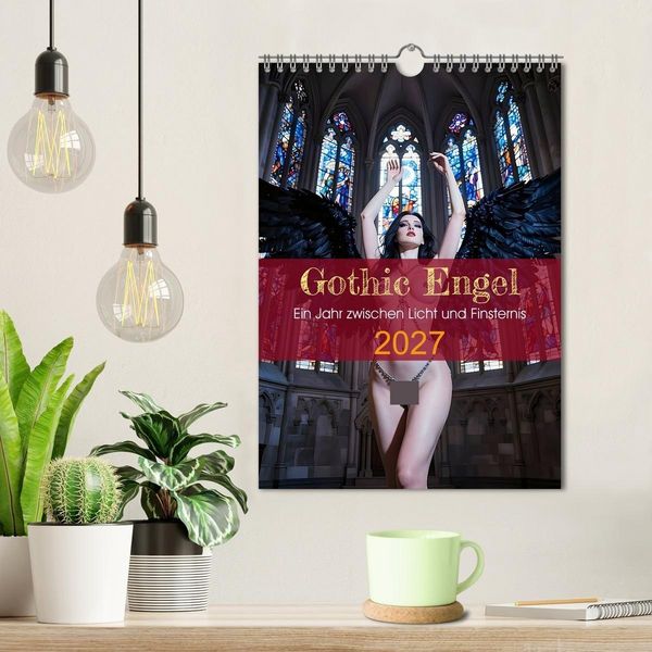 Produktbild: Gothic Engel (Wandkalender 2027 DIN A4 hoch), CALVENDO Monatskalender