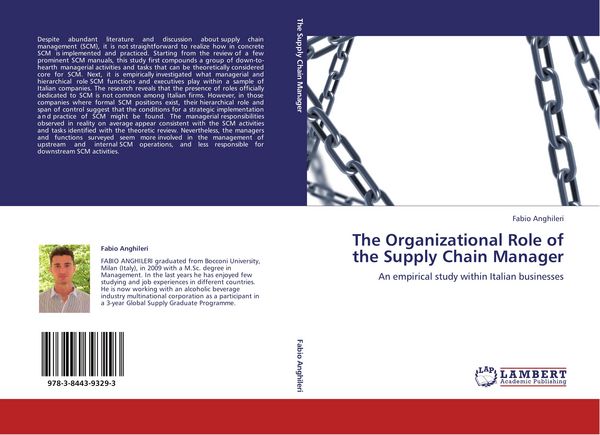 Produktbild: The Organizational Role of the Supply Chain Manager