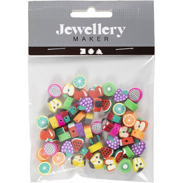 Produktbild: Creativ Company Figurperlen, Frucht, D 10 mm, Lochgr&ouml;&szlig;e 1,5 mm, 60 Stk