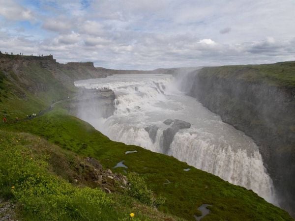 Produktbild: CALVENDO Puzzle Gullfoss | 1000 Teile Lege-Gr&ouml;&szlig;e 64x48cm Foto-Puzzle f&uuml;r gl&uuml;ckliche Stunden