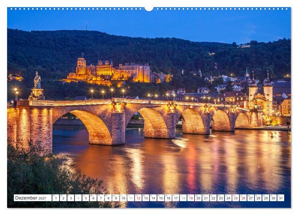 Produktbild: Baden-W&uuml;rttemberg - Heidelberg (hochwertiger Premium Wandkalender 2027 DIN A2 quer), Kunstdruck in Hochglanz