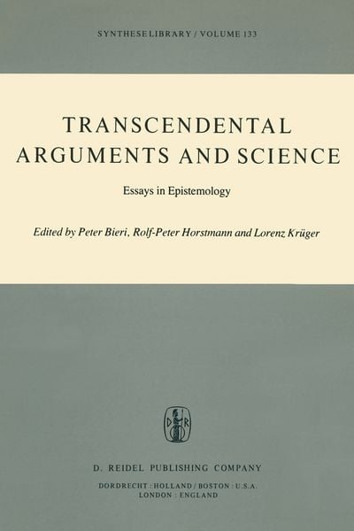 Produktbild: Transcendental Arguments and Science