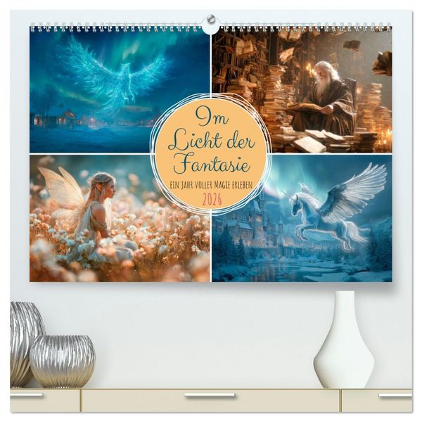 Produktbild: Im Licht der Fantasie (hochwertiger Premium Wandkalender 2026 DIN A2 quer), Kunstdruck in Hochglanz