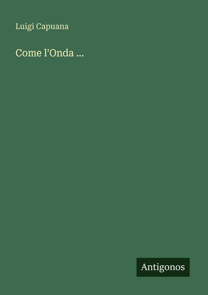 Produktbild: Come l'Onda ...