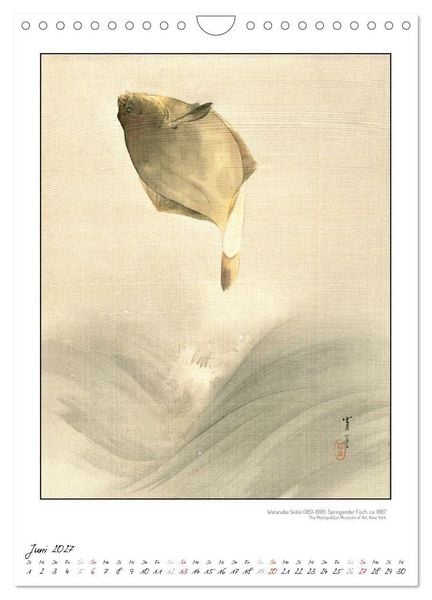 Produktbild: Watanabe Seitei - Japanische Tuschmalerei (Wandkalender 2027 DIN A4 hoch), CALVENDO Monatskalender