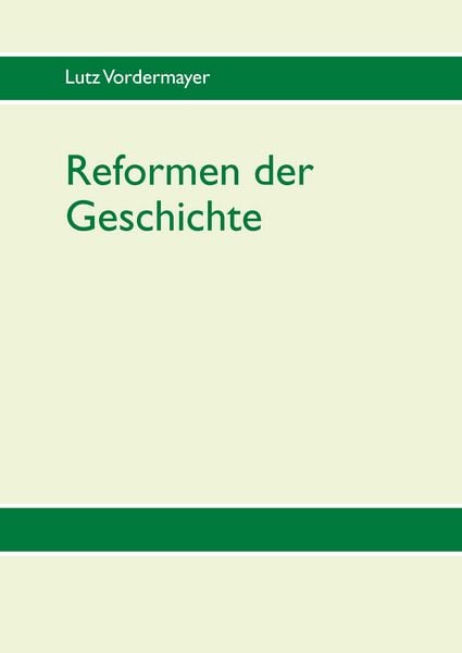 Produktbild: Reformen der Geschichte