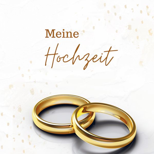 Produktbild: Meine Hochzeit Klassik- Hochzeitsg&auml;stebuch Premium Hardcover 78 Seiten