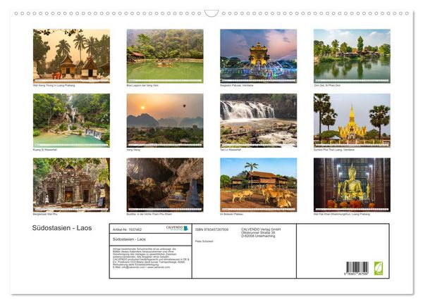 Produktbild: S&uuml;dostasien - Laos (Wandkalender 2026 DIN A2 quer), CALVENDO Monatskalender