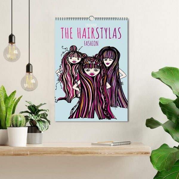Produktbild: The HAIRSTYLAS Fashion (Wall Calendar 2026 DIN A3 portrait), CALVENDO 12 Month Wall Calendar