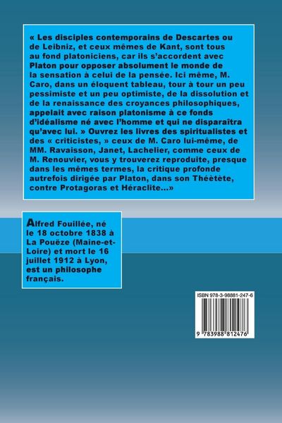 Produktbild: La Sensation et la Pens&eacute;e selon le sensualisme et le platonisme contemporains