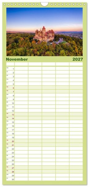 Produktbild: Familienplaner 2027 - Das Weinviertel im wundersch&ouml;nen Nieder&ouml;sterreich. mit 5 Spalten (Wandkalender, 21 x 45 cm) CALVENDO