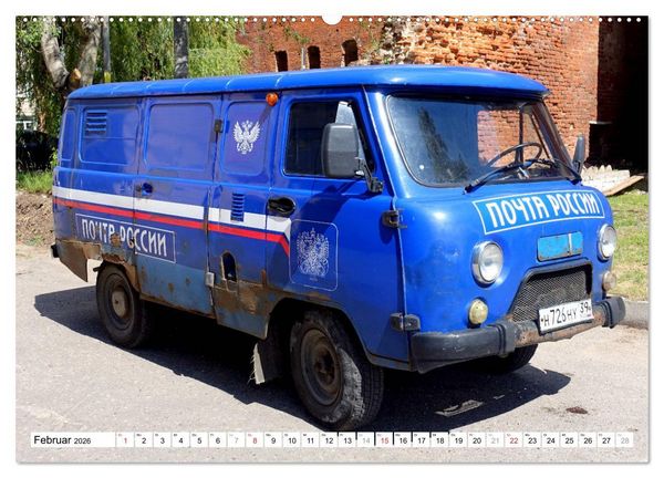 Produktbild: Auto-Legende UAZ-452 - Russlands Brotlaib auf R&auml;dern (hochwertiger Premium Wandkalender 2026 DIN A2 quer), Kunstdruck in Hochglanz